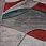 Ковер LONDON D827 GRAY-RED Ковер LONDON D827 GRAY-RED