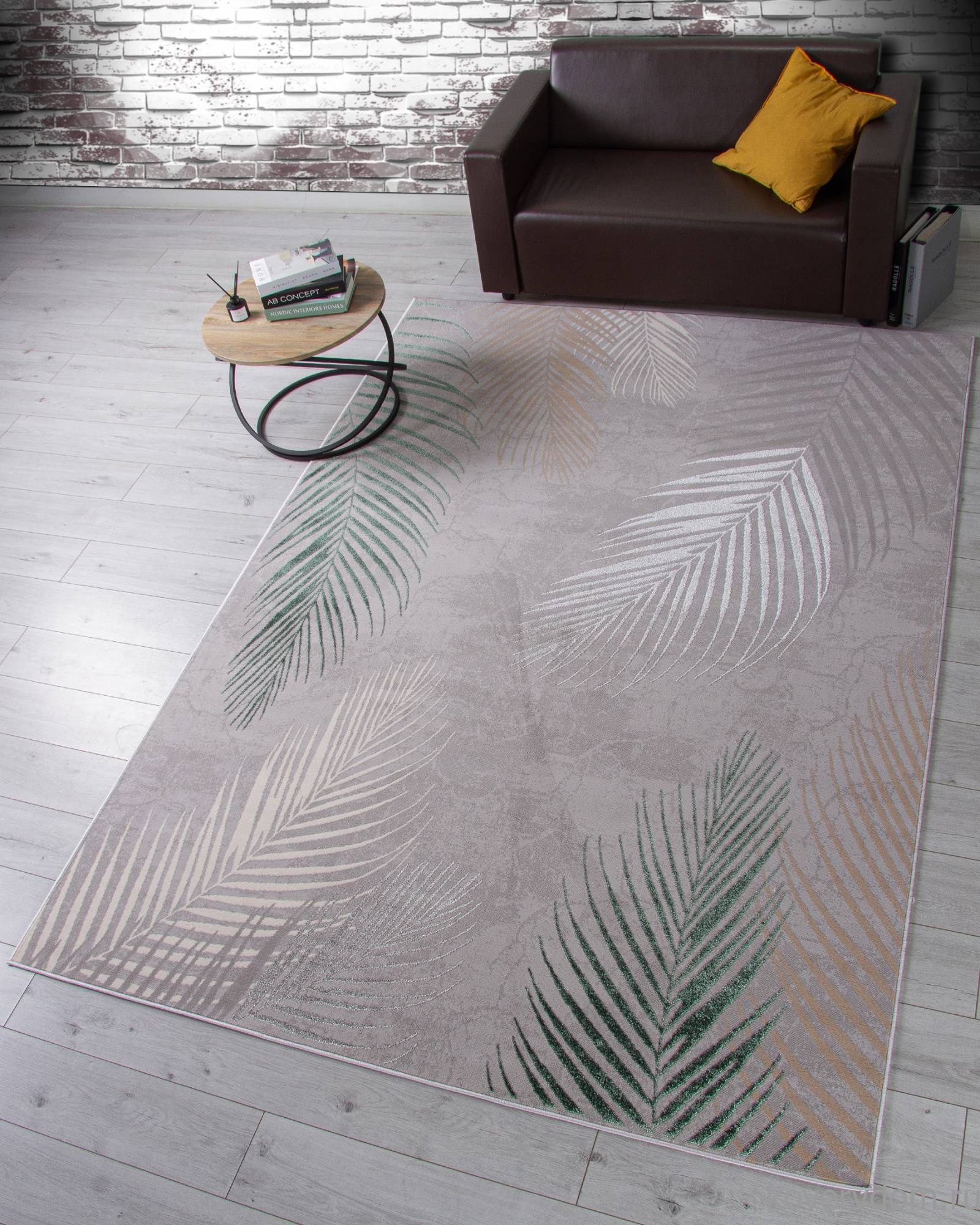 Ковер LIMAN F167 GRAY-D.GREEN Ковер LIMAN F167 GRAY-D.GREEN