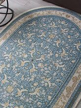 Овальный ковер из Турции ZARINA M101B BLUE SHIRINK / BLUE SHIRINK Овал