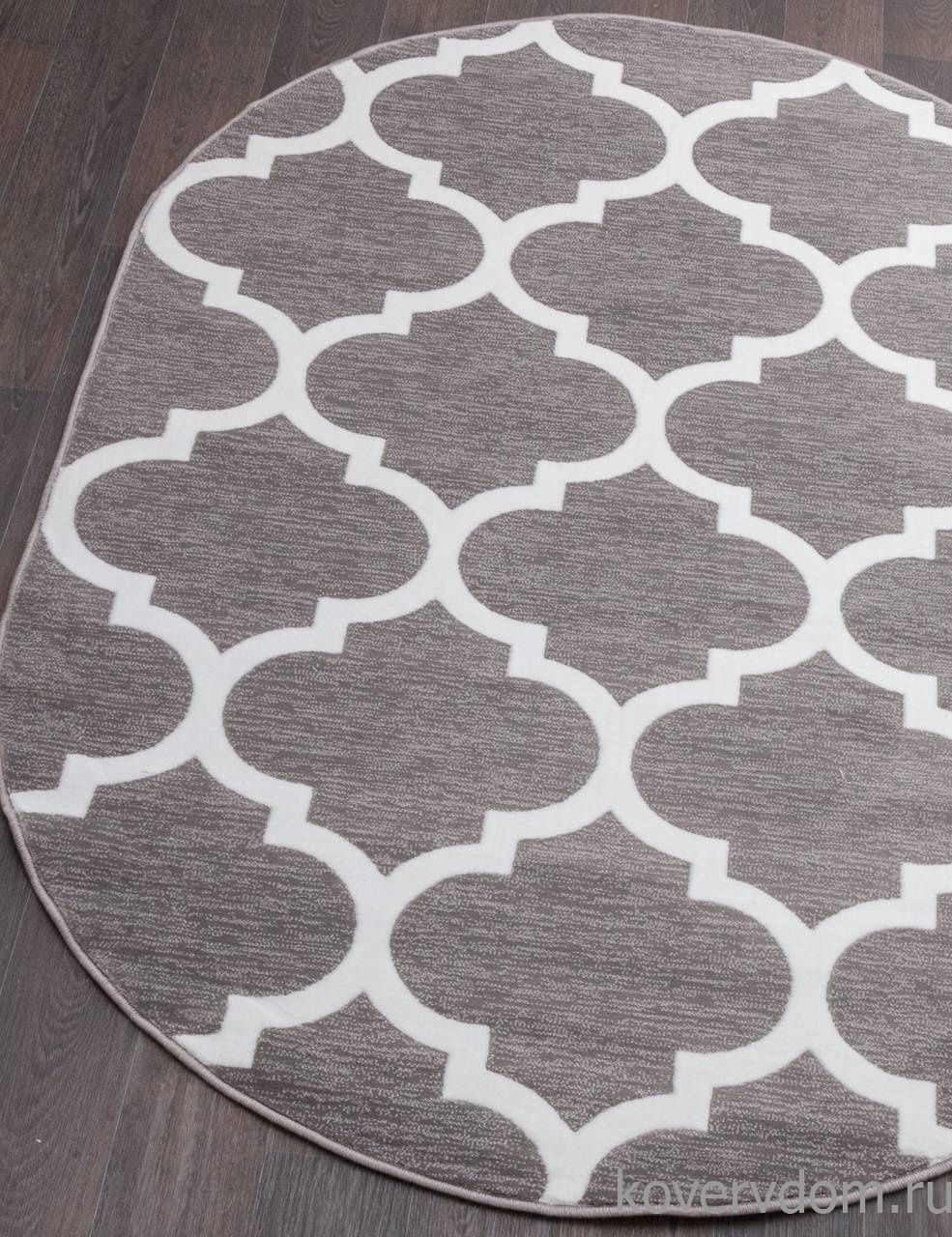 Ковер MEGA CARVING WK d422 GRAY-NATURAL Овал Ковер MEGA CARVING WK d422 GRAY-NATURAL Овал