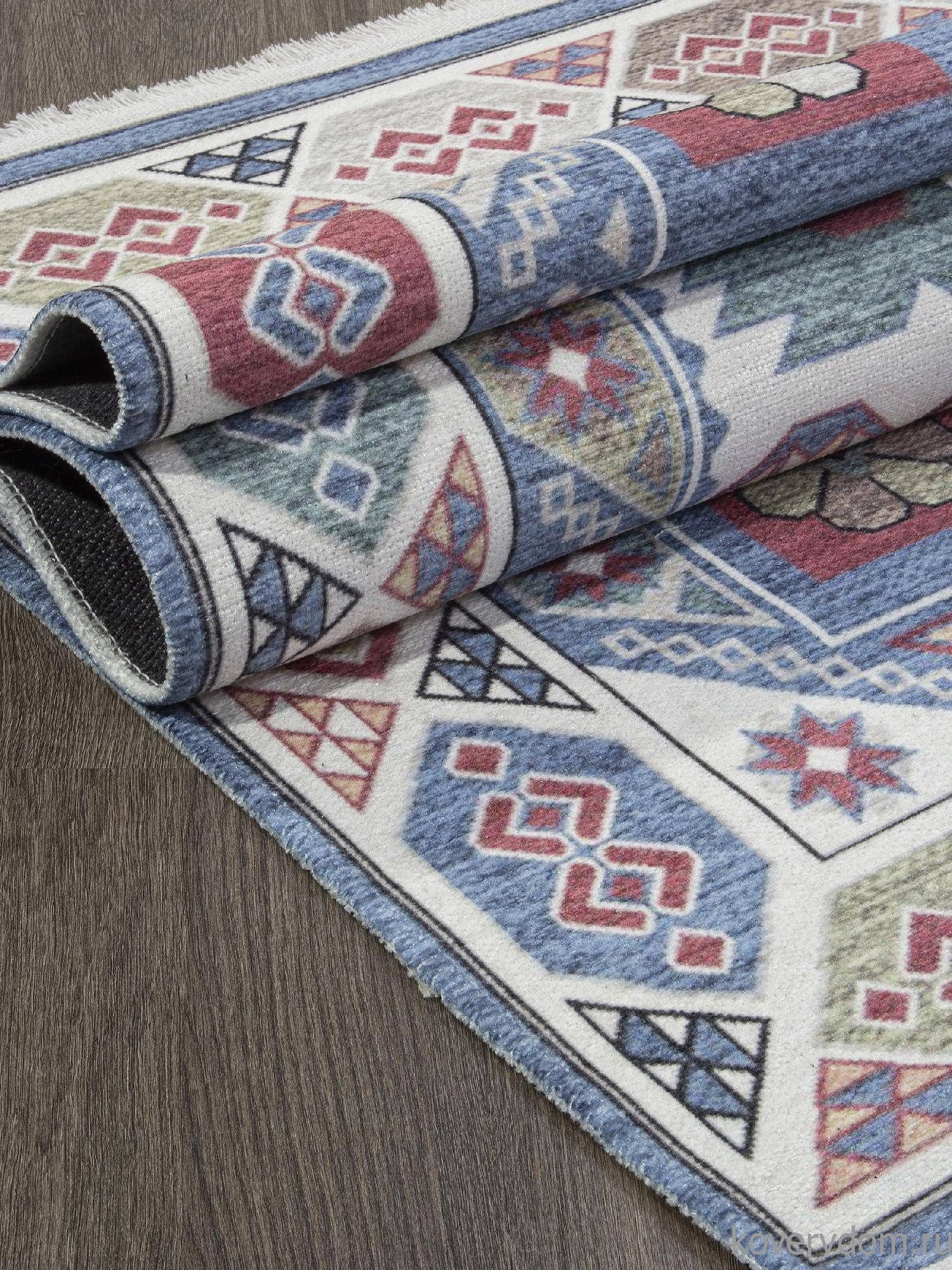 Ковер LOTUS AB150A СИНИЙ / КРЕМОВЫЙ