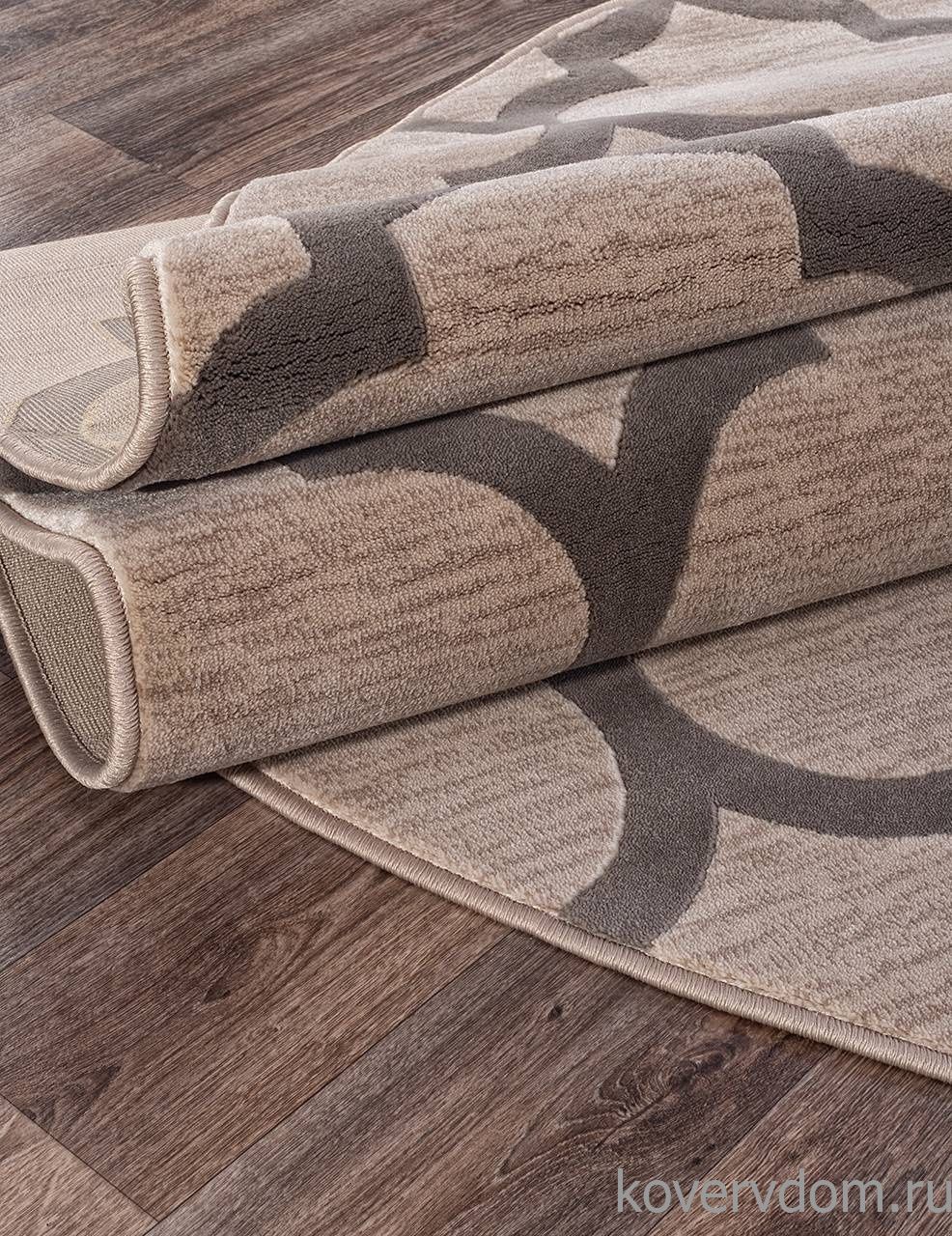 Ковер MEGA CARVING WK d422 BEIGE Овал Ковер MEGA CARVING WK d422 BEIGE Овал