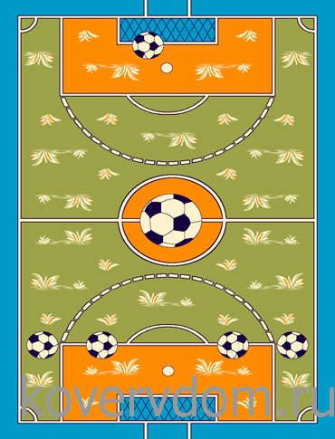 Детский ковер Kids 36401 44946 green футбольное поле Детский ковер Kids 36401 44946 green футбольное поле