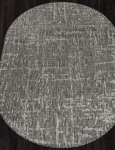 Однотонный ковер-циновка KAIR S136 GRAY Овал