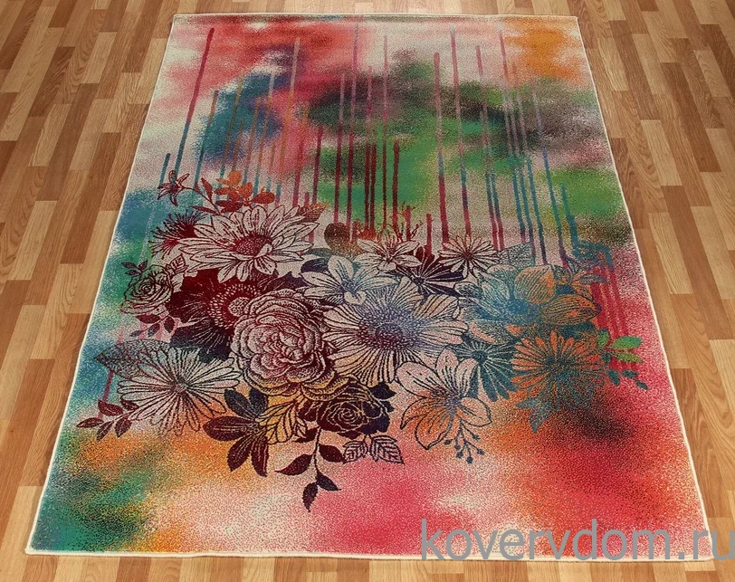 Шерстяной ковер Hunnu Цветы 6A1883 175 Шерстяной ковер Hunnu Цветы 6A1883 175