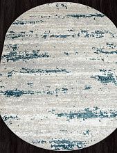 Ковер в гостиную бирюзовый PALERMO-A F298 GRAY Овал