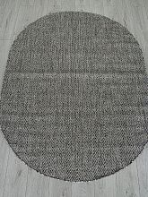 Пушистый ковер KAIR S156 DARK GRAY Овал