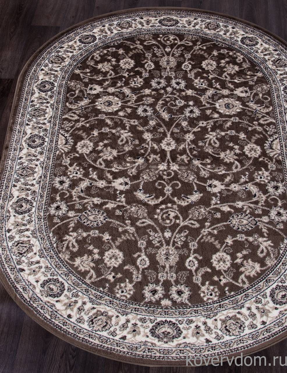 Ковер VALENCIA DELUXE D251 BROWN Овал