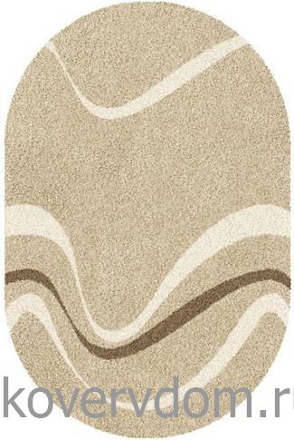 Ковер фризе JAZZY COMO vanilla  ОВАЛ  Ковер фризе JAZZY COMO vanilla  ОВАЛ