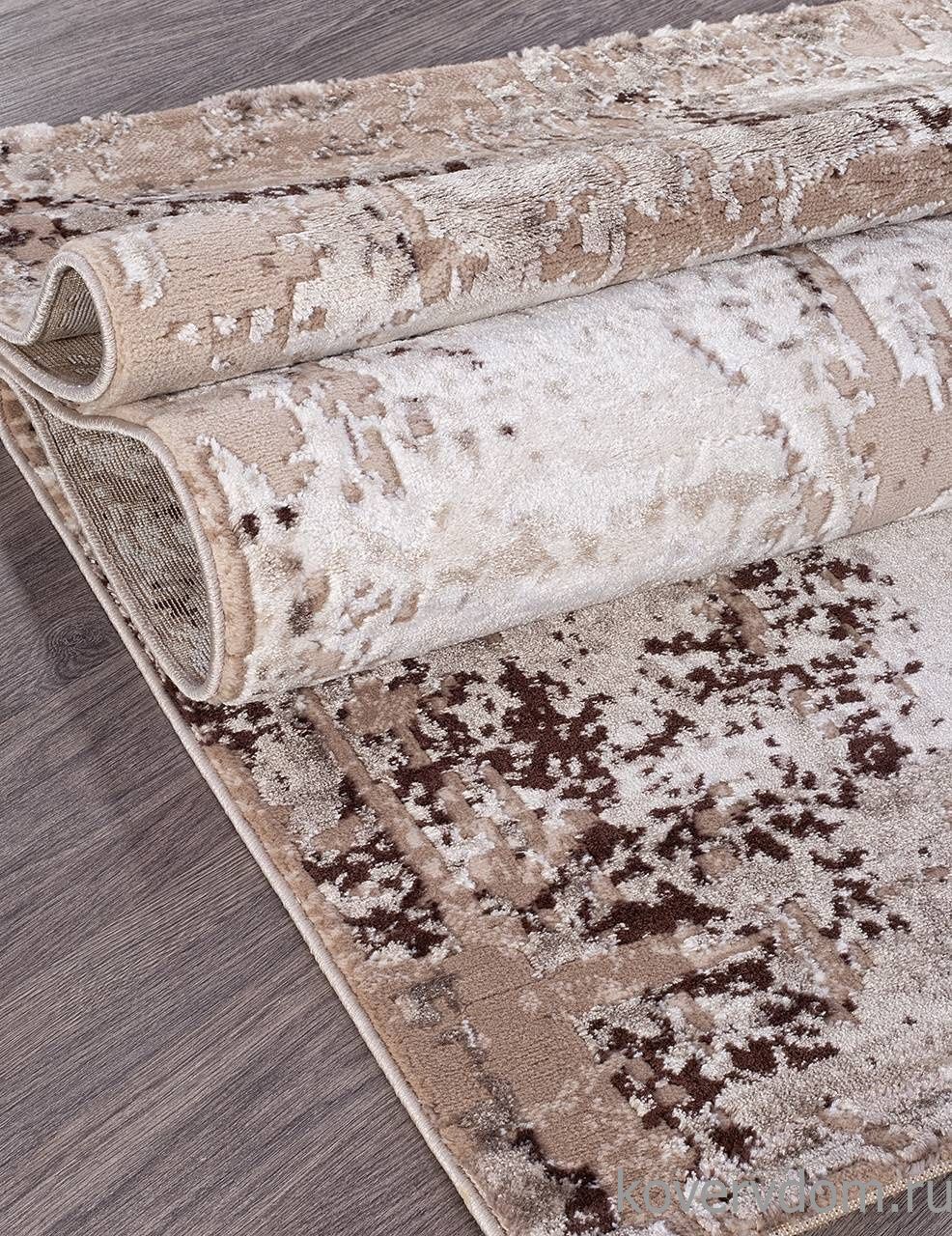 Ковер гранжевый ARMINA 04047B DARK BROWN