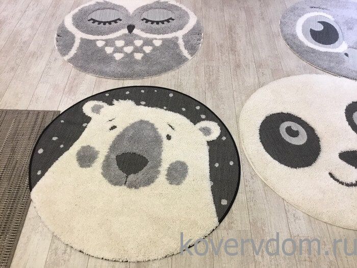 Ковер BALTA Richie Панда 15523 966 КРУГ