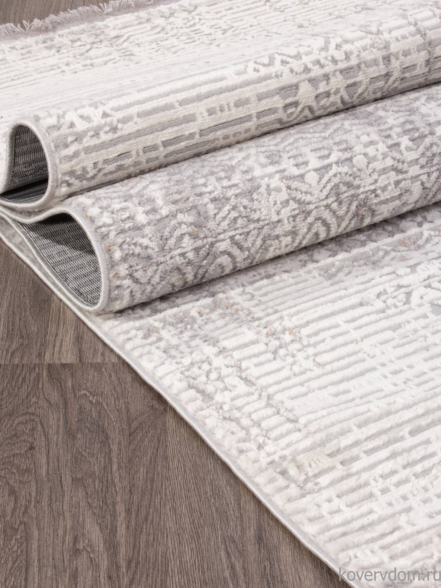 Ковер ALANYA 22403A WHITE / GREY SHR