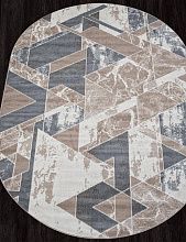 Овальный ковер SIERRA F354 BEIGE-BLUE Овал