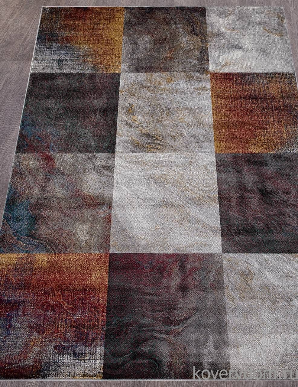 Ковер LONDON D818 GRAY-RED