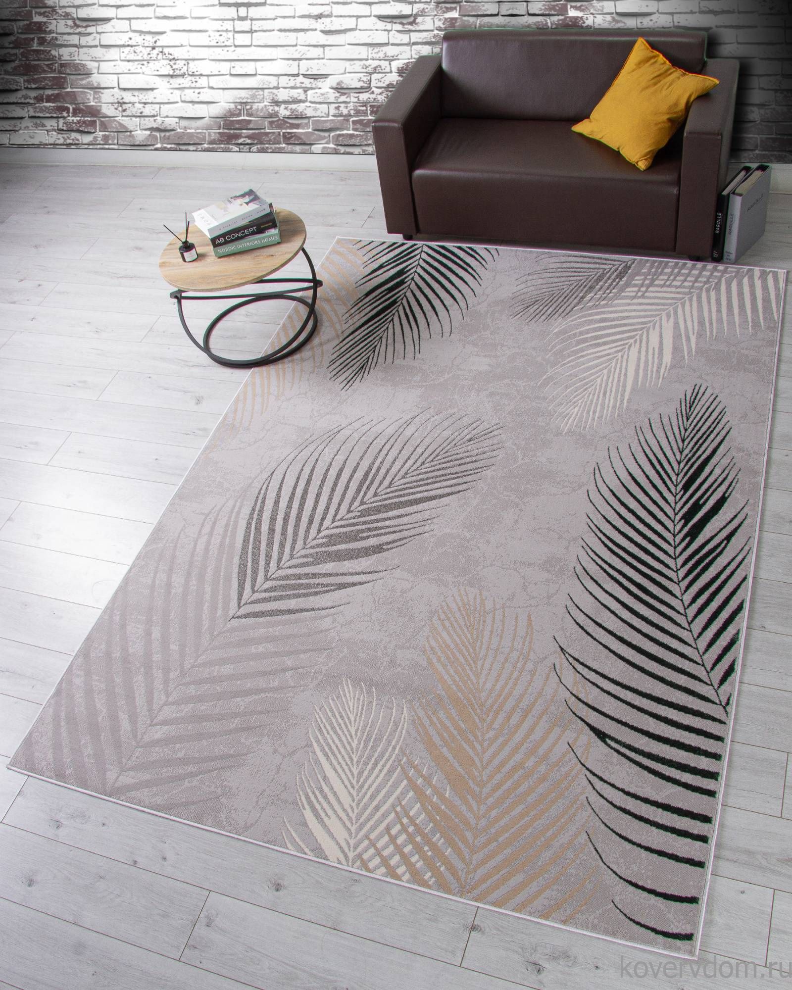 Ковер LIMAN F167 GRAY-D.GREEN Ковер LIMAN F167 GRAY-D.GREEN