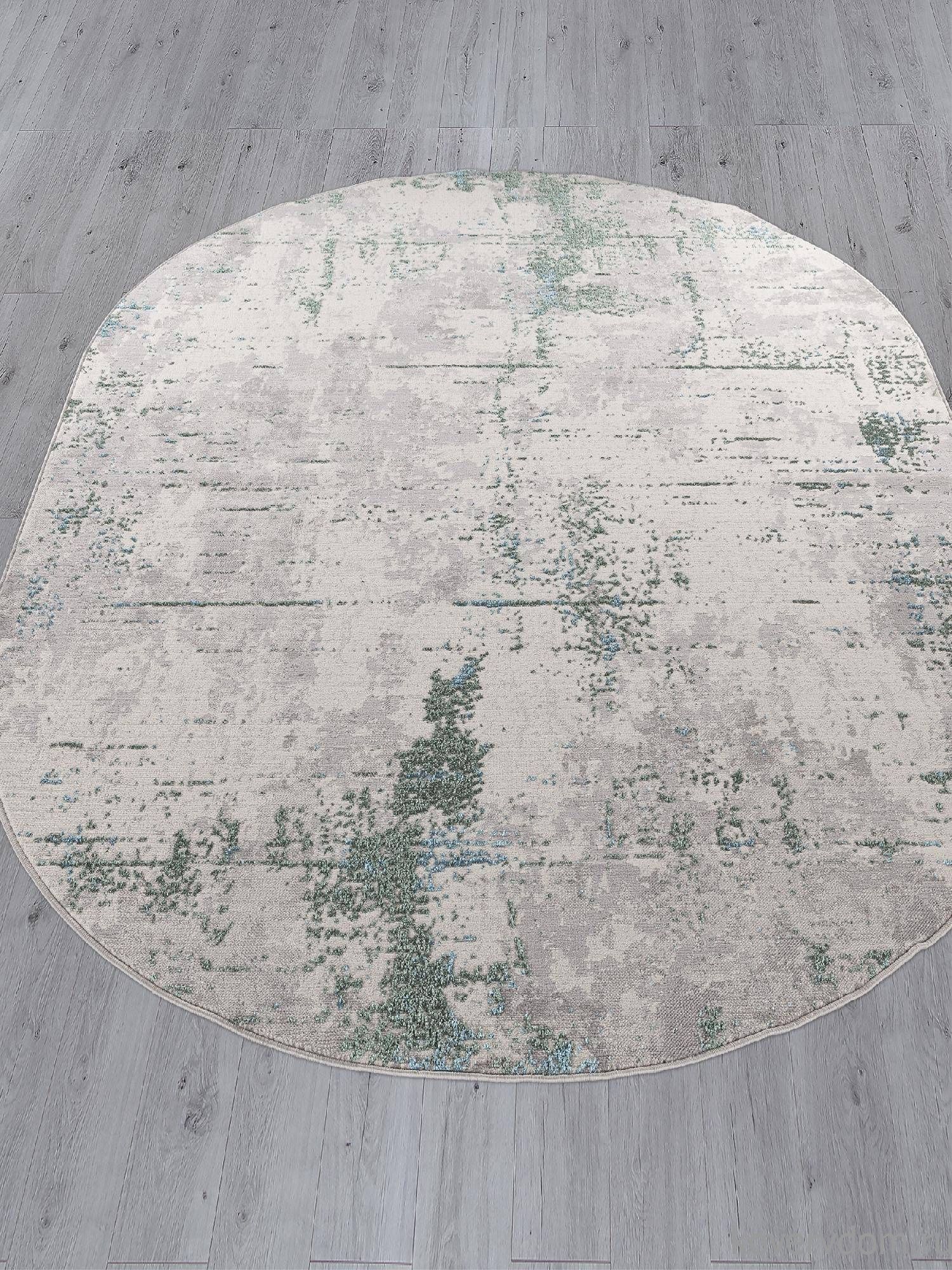 Ковер LIMAN-A F169 CREAM-D.GREEN Овал Ковер LIMAN-A F169 CREAM-D.GREEN Овал