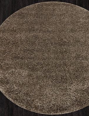Ковер SHAGGY TREND L001 DARK BROWN Круг